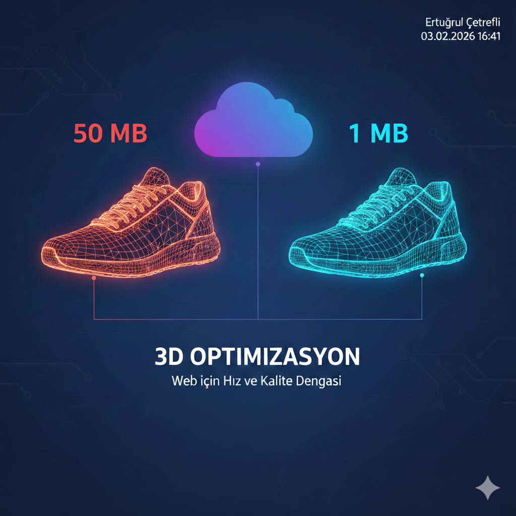 3D Model Dosya Boyutunu Küçültme: Pratik Optimizasyon Teknikleri