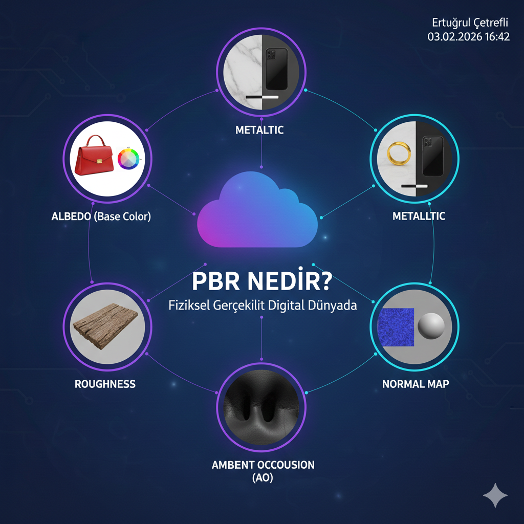 PBR Materyal Sistemi: 3D Modellerinize Gerçekçi Görünüm Kazandırın